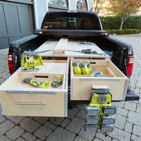 homemade metal tool box f150|truck bed tool box diy.